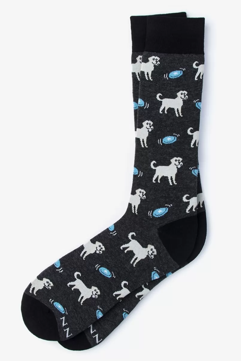 Ties Golden Retriever Sock Black Best