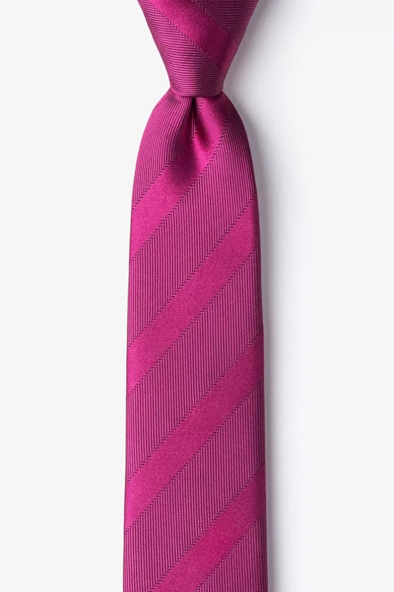 Ties Granham Skinny Tie Burgundy Shop