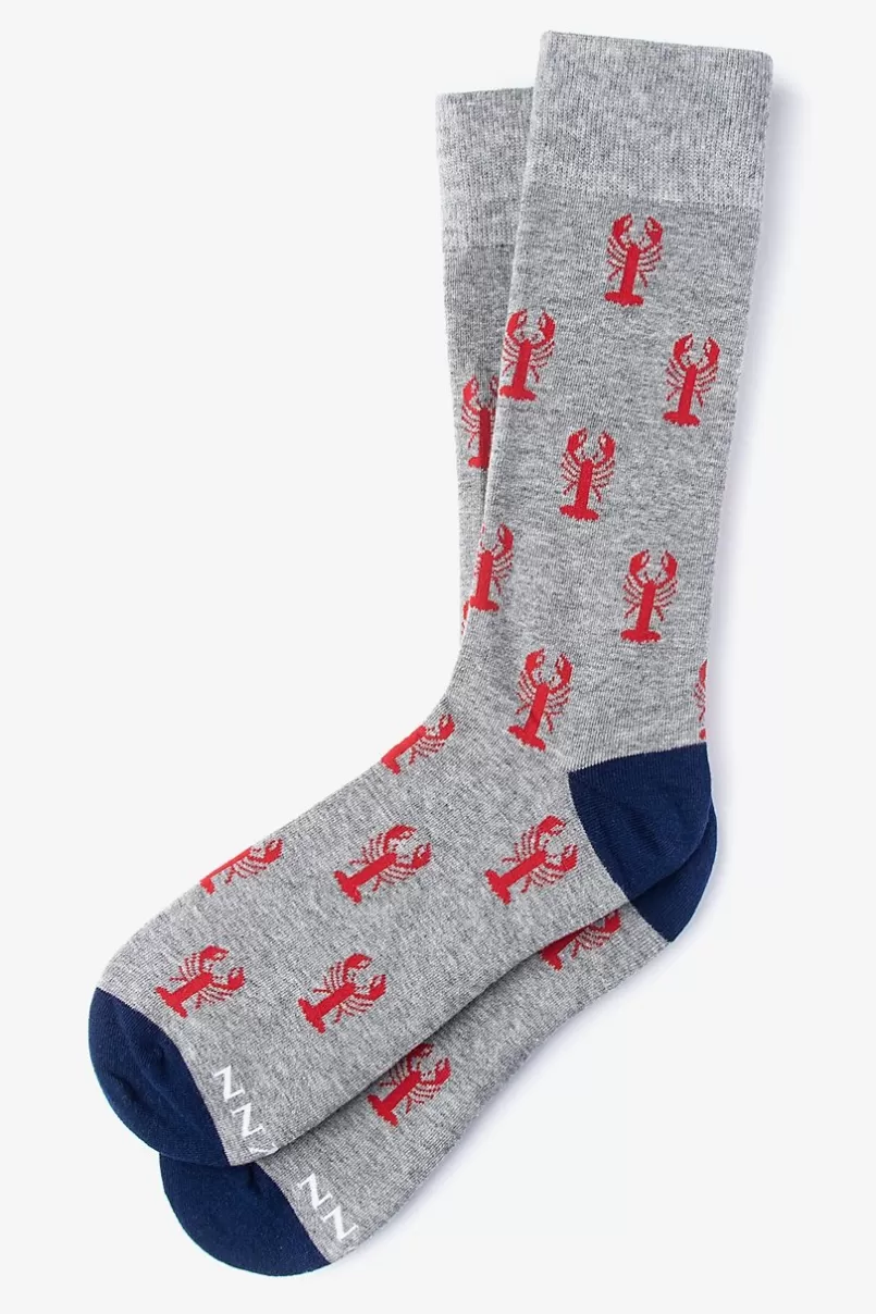 Ties Great Catch Sock Gray Flash Sale