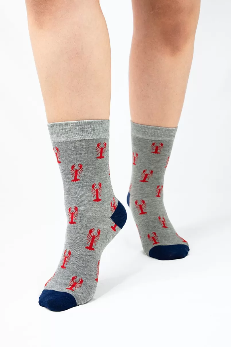 Ties Great Catch Sock Gray Flash Sale