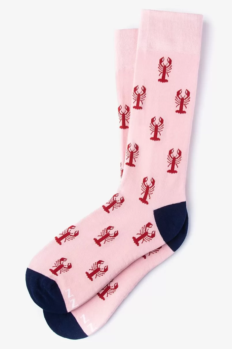 Ties Great Catch Sock Pink Outlet