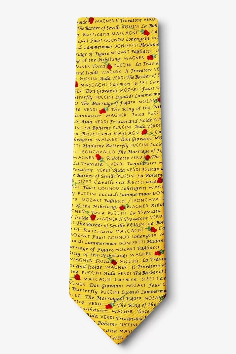 Ties Great Operas Yellow Tie Store