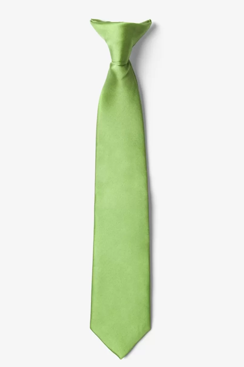 Ties Green Tea Clip-on Tie For Boys GreenTea Sale