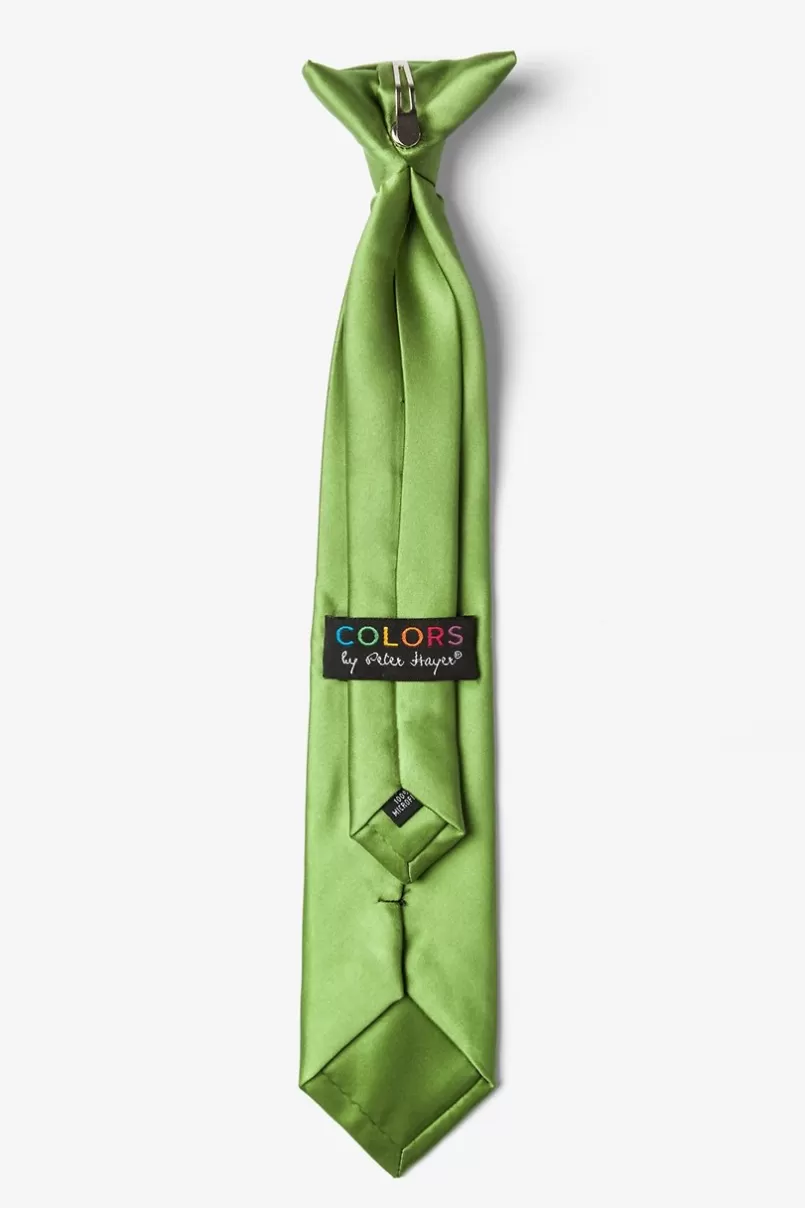 Ties Green Tea Clip-on Tie For Boys GreenTea Sale