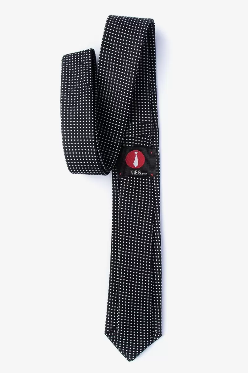 Ties Gregory Skinny Tie Black Discount