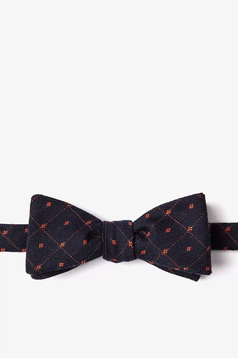 Ties Gresham Skinny Bow Tie Orange Hot