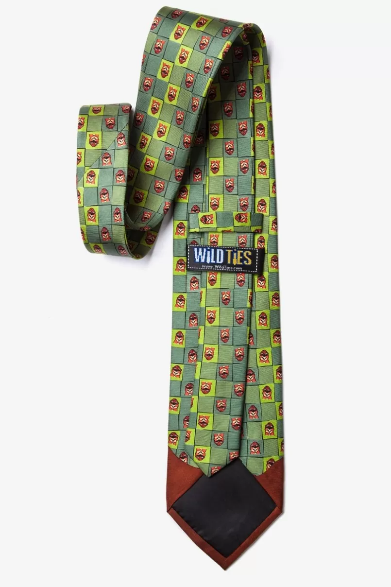 Ties Groundhog Day Green Tie Online