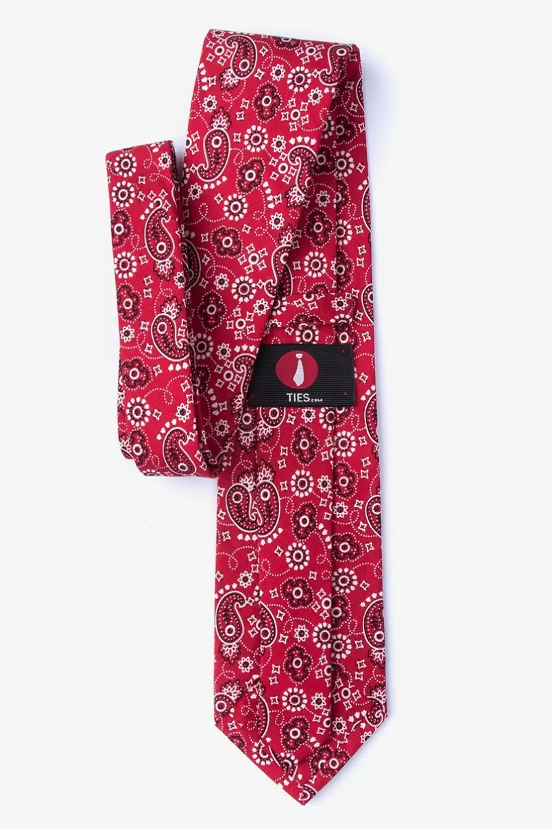 Ties Grove Extra Long Tie Red Discount