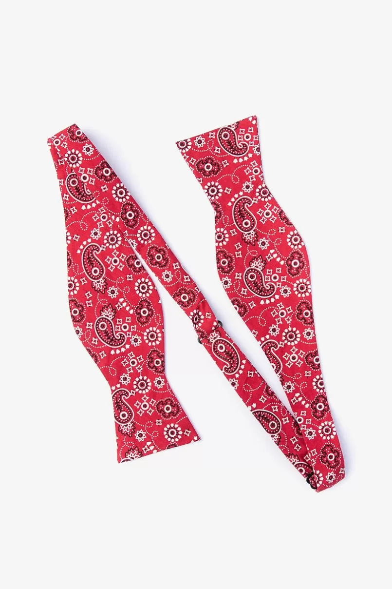 Ties Grove Self-Tie Bow Tie Red Outlet