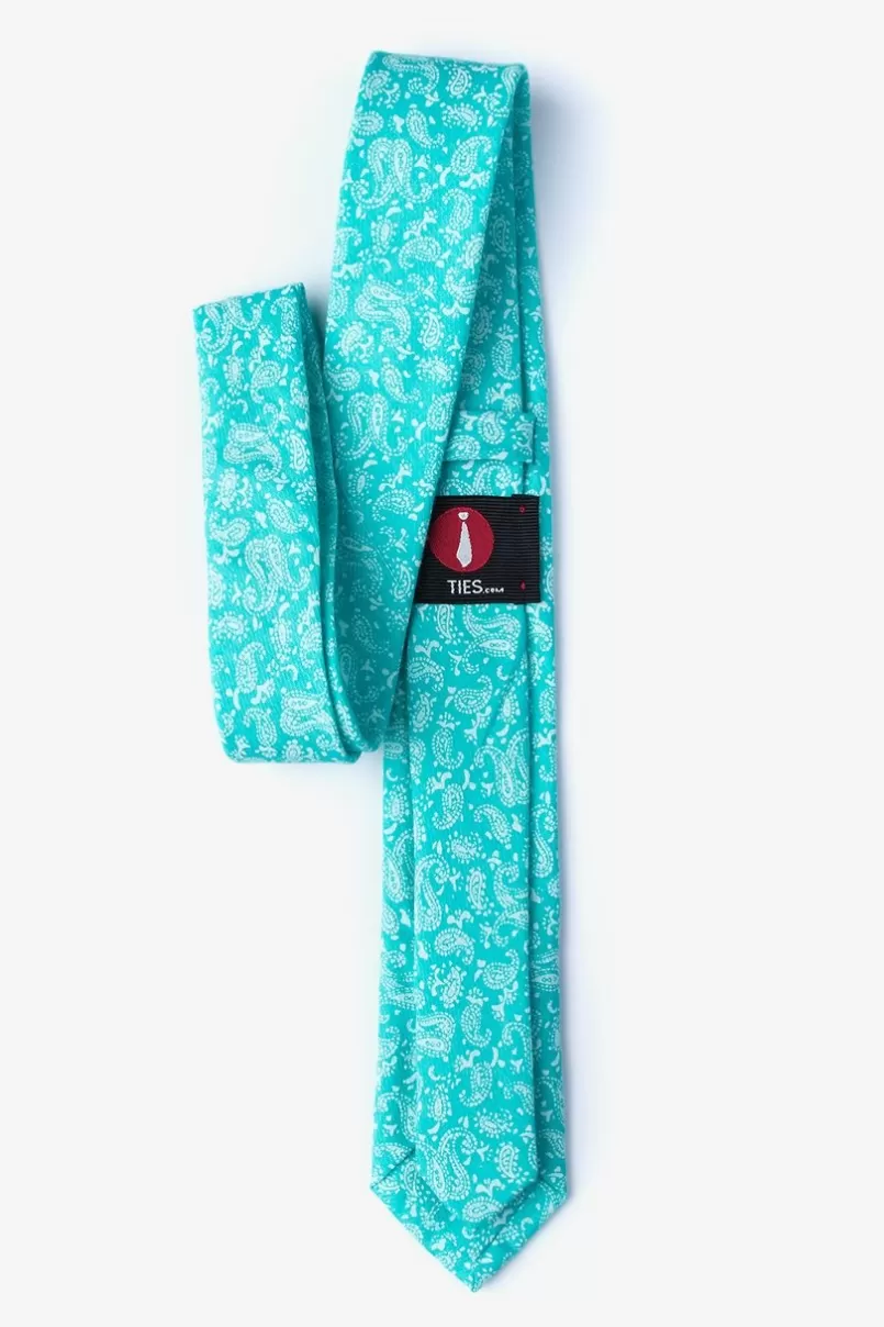 Ties Guryon Skinny Tie Turquoise Online