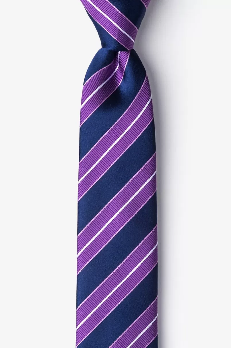 Ties Hainan Purple Skinny Tie Discount