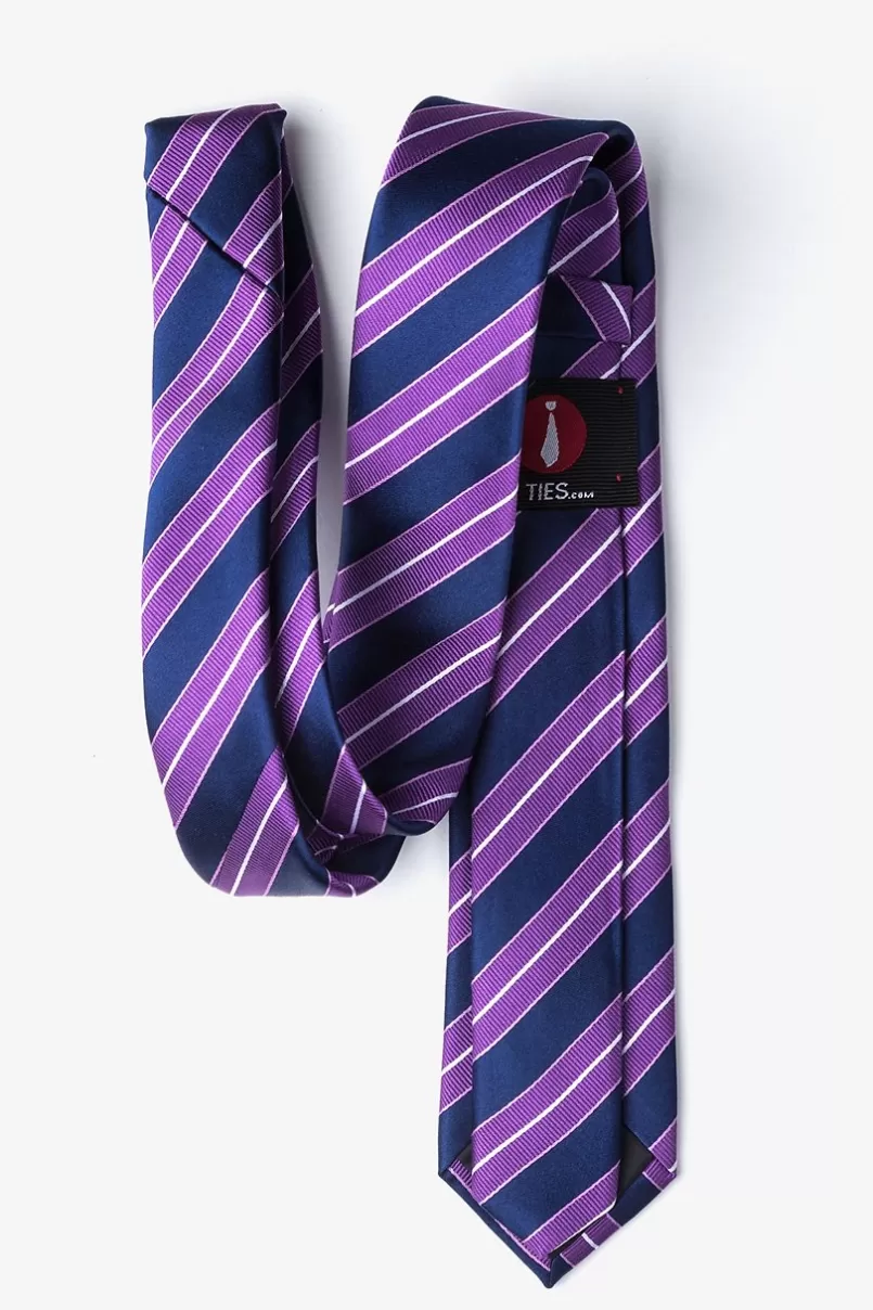 Ties Hainan Purple Skinny Tie Discount