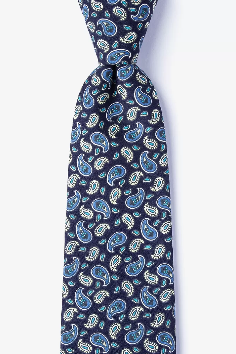 Ties Hamilton Navy Blue Tie NavyBlue Store