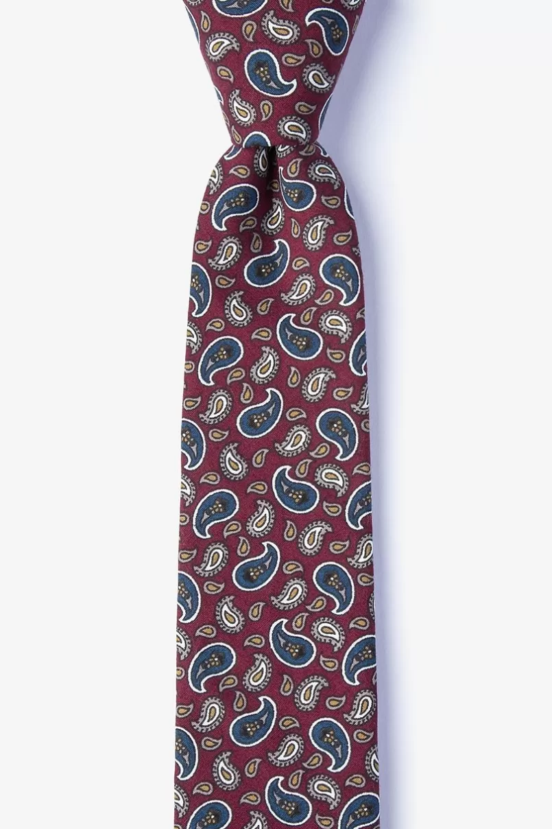 Ties Hamilton Skinny Tie Red Shop