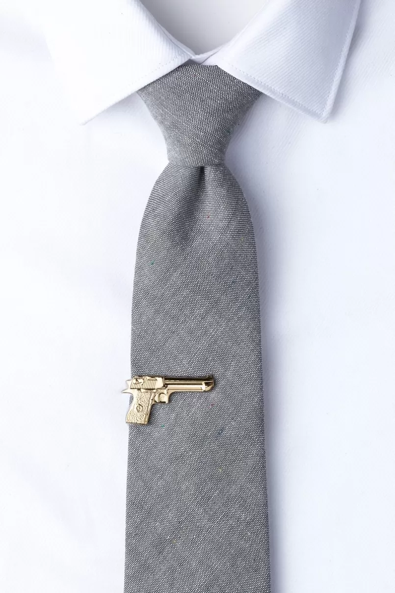 Ties Handgun Tie Bar Gold Clearance