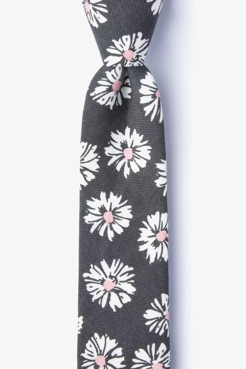 Ties Hinton Skinny Tie Gray Flash Sale