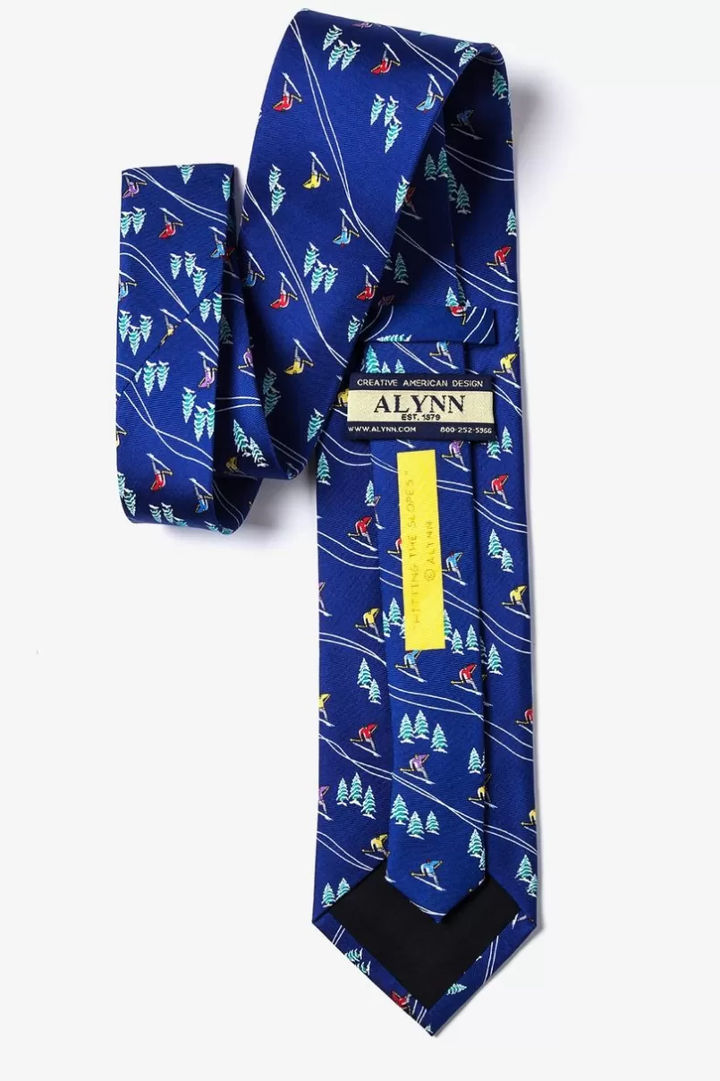 Ties Hitting the Slopes Navy Blue Tie Online