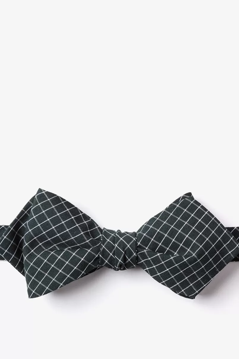 Ties Holbrook Diamond Tip Bow Tie Green Cheap