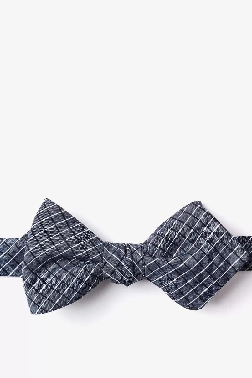 Ties Holbrook Navy Blue Diamond Tip Bow Tie NavyBlue Best Sale