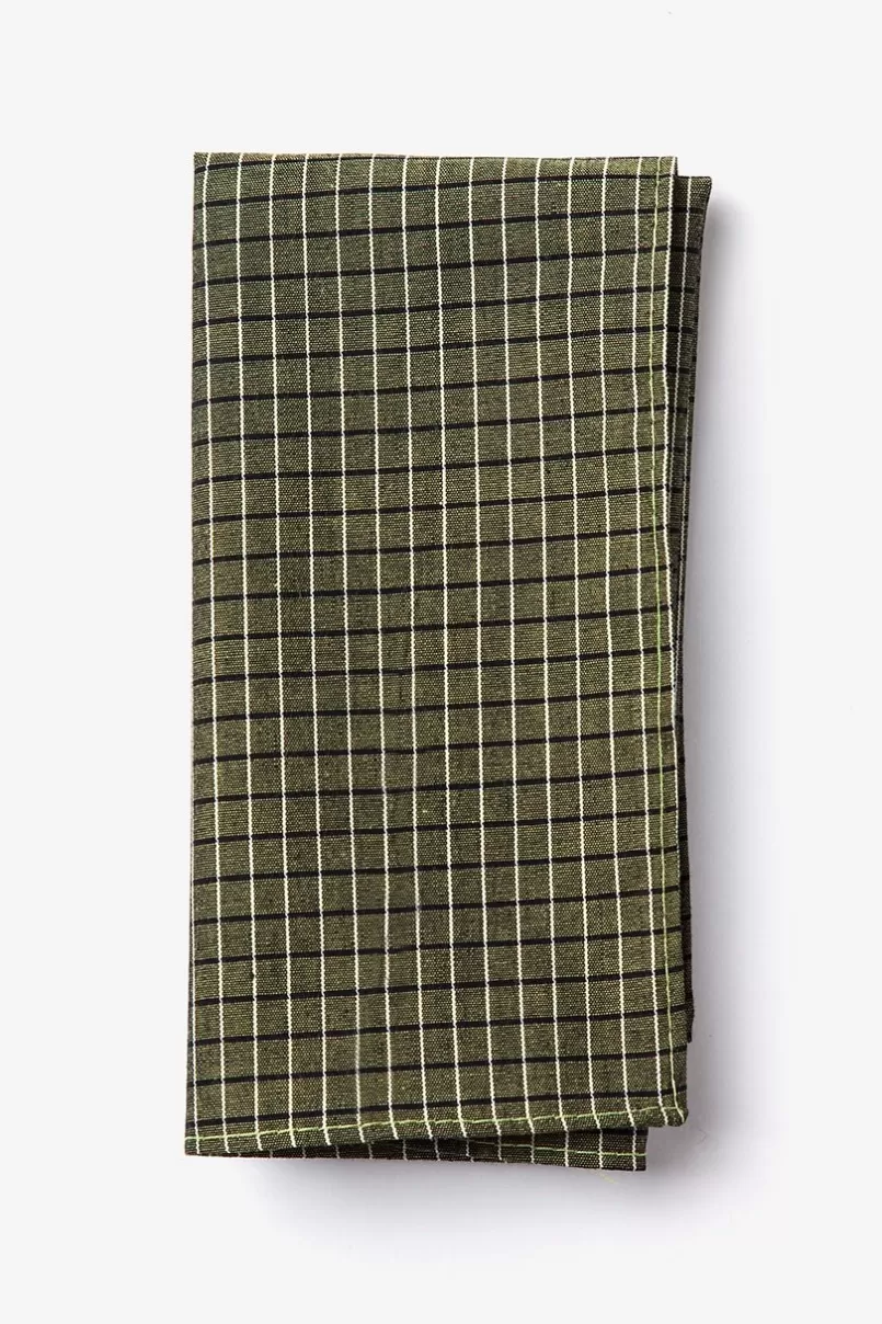 Ties Holbrook Pocket Square Sage New