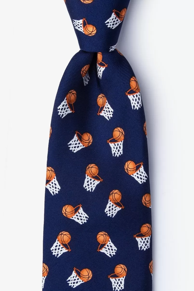 Ties Hoops Navy Blue Tie Shop