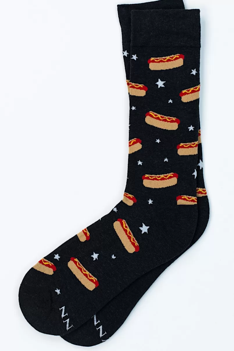 Ties Hot Dog Sock Black Online