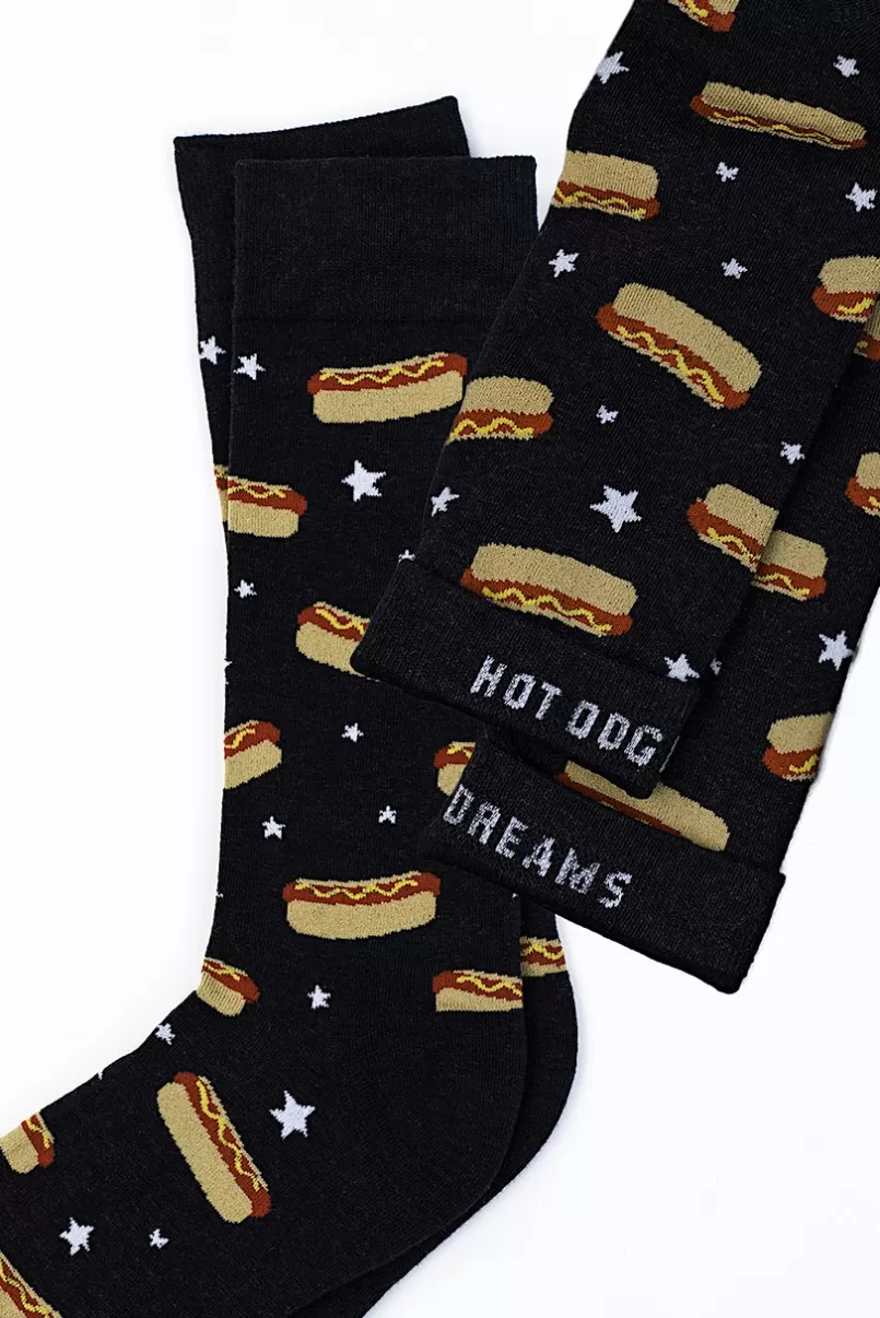 Ties Hot Dog Sock Black Online