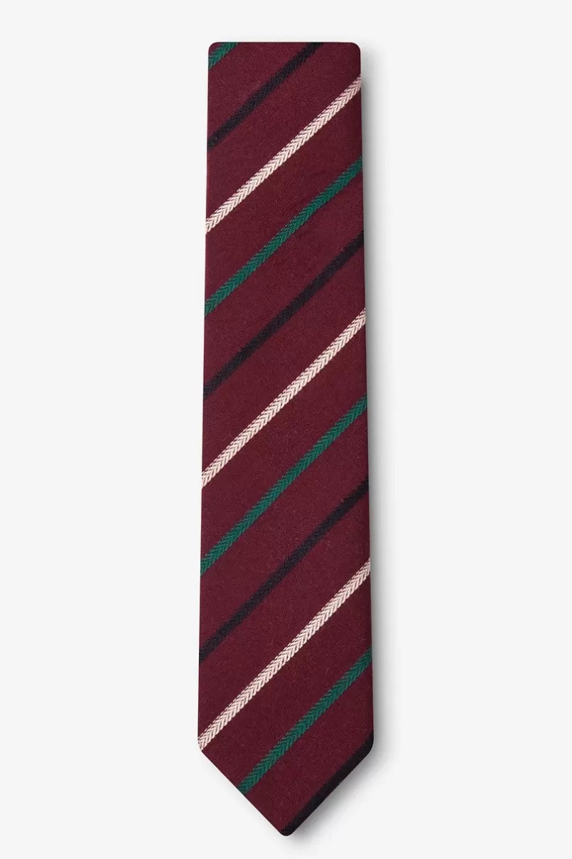 Ties Houston Burgundy Skinny Tie Flash Sale