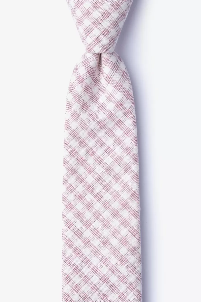 Ties Huron Skinny Tie Pink Discount