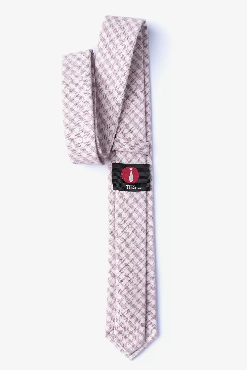 Ties Huron Skinny Tie Pink Discount