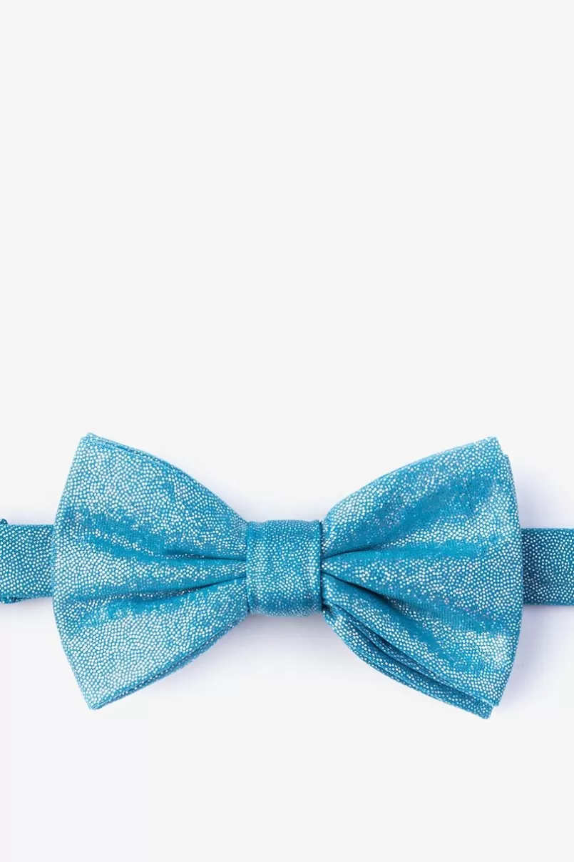 Ties Hurricane Pre-Tied Bow Tie Teal Fashion