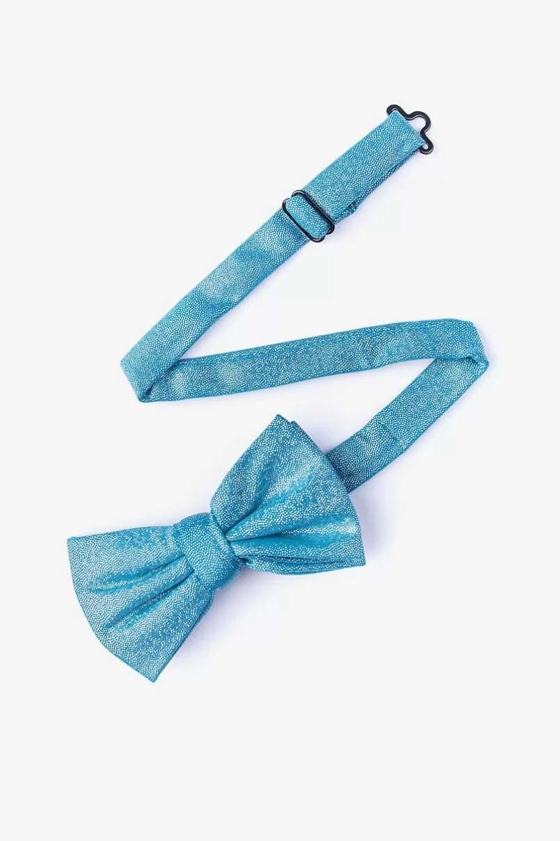 Ties Hurricane Pre-Tied Bow Tie Teal Fashion