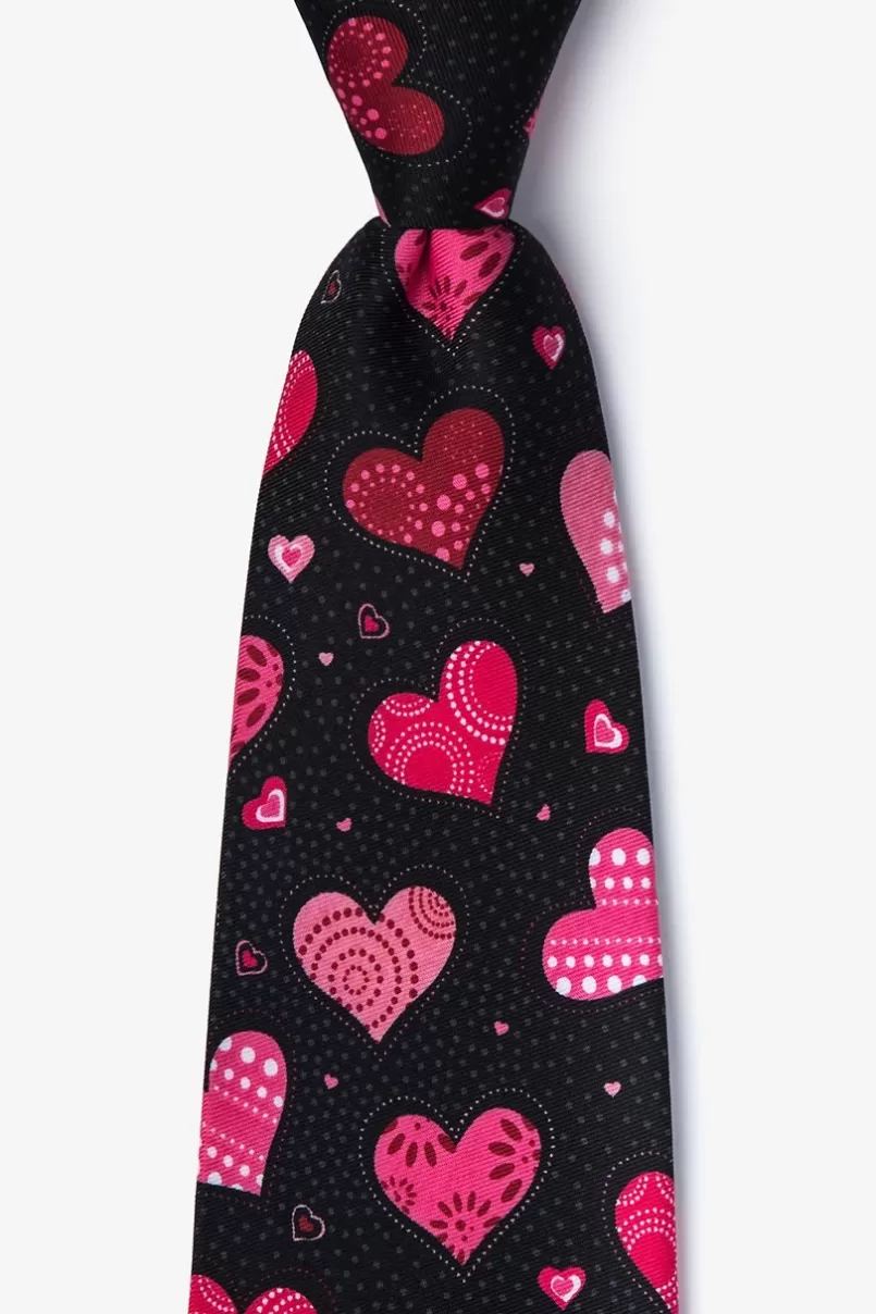 Ties I Heart You Black Tie Clearance