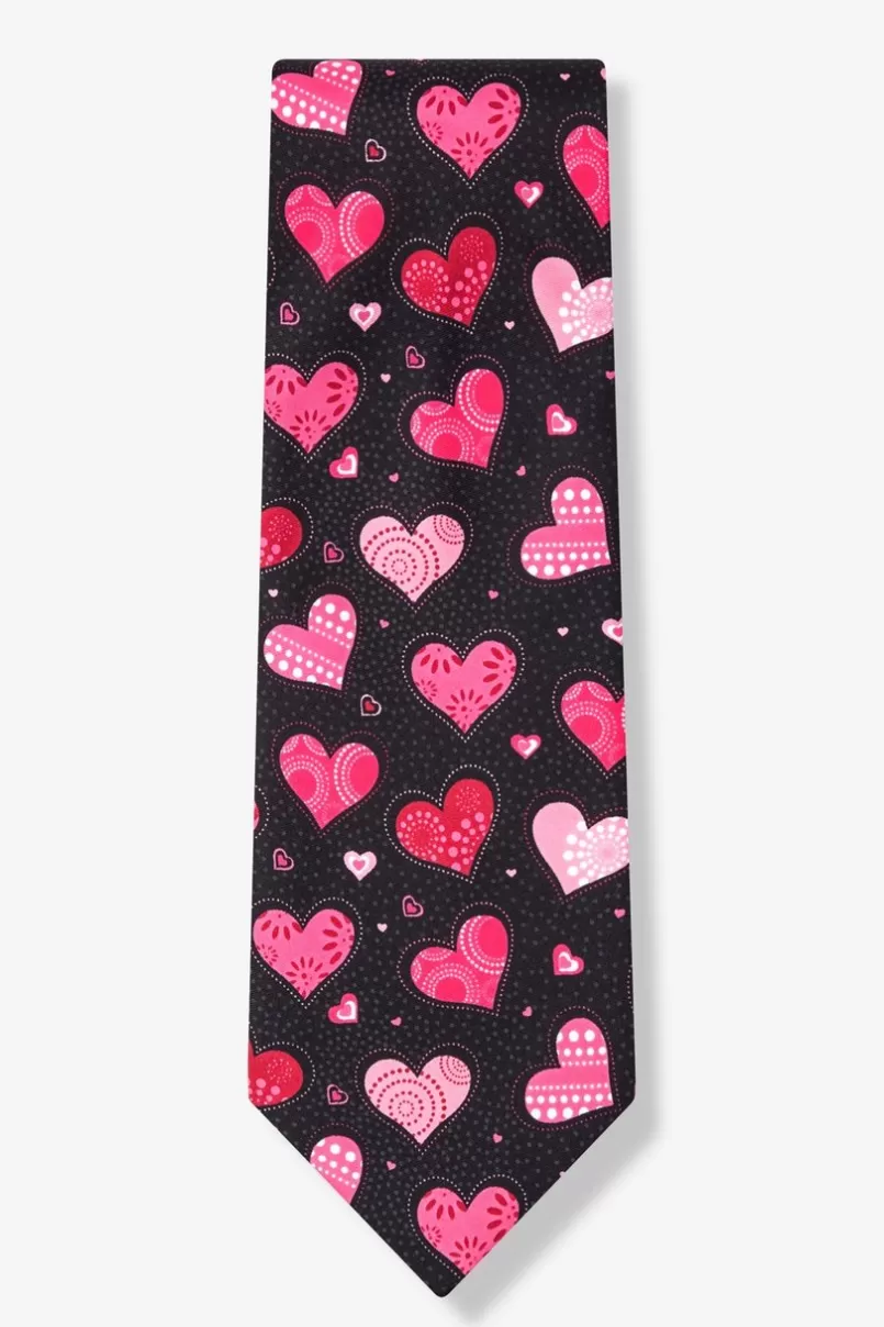 Ties I Heart You Black Tie Clearance