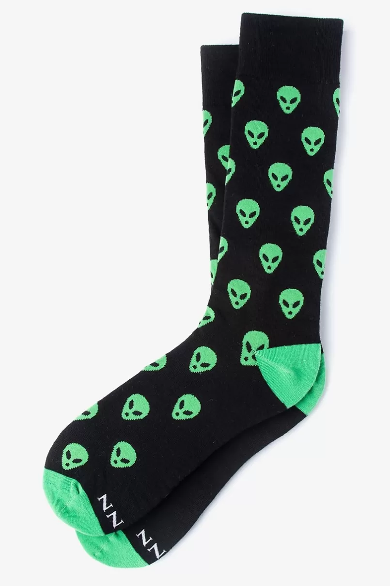 Ties I Want to Believe Green Sock Discount