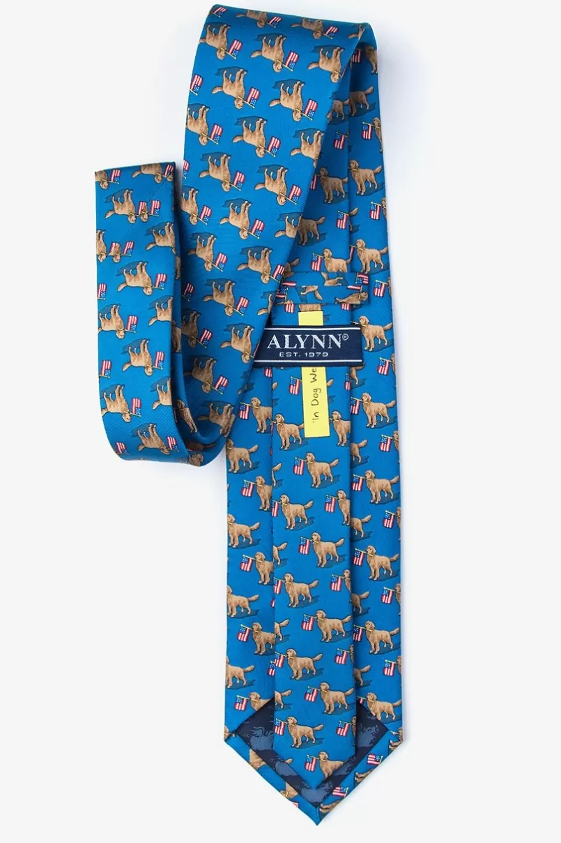 Ties In Dog We Trust Blue Tie Cheap