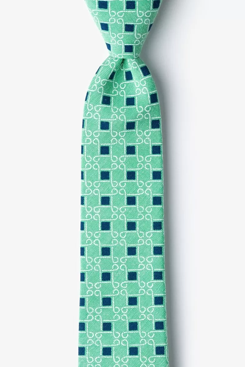 Ties Jamaica Skinny Tie Green New