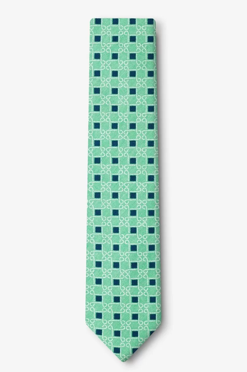 Ties Jamaica Skinny Tie Green New