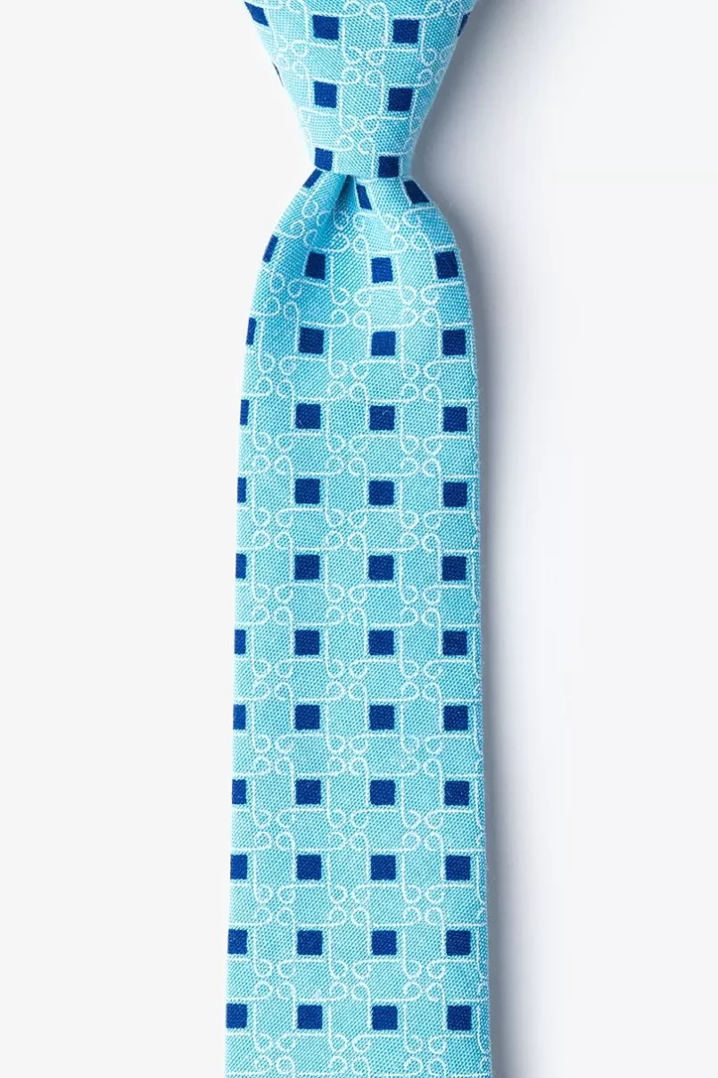 Ties Jamaica Skinny Tie Turquoise Clearance