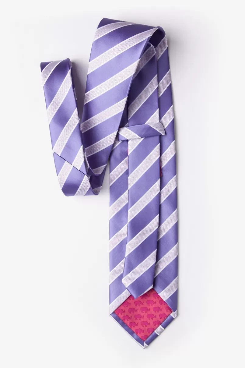 Ties Jefferson Stripe Tie Lavender Best Sale