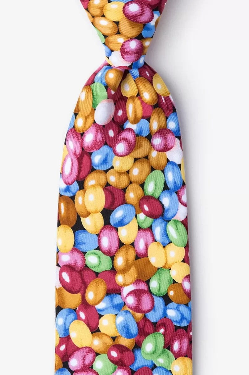 Ties Jelly Beans Microfiber Red Tie Clearance