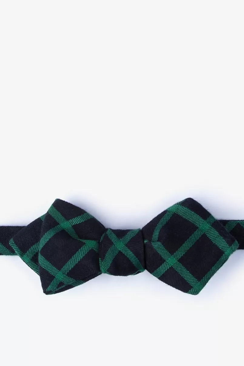 Ties Joaquin Diamond Tip Bow Tie Green Outlet