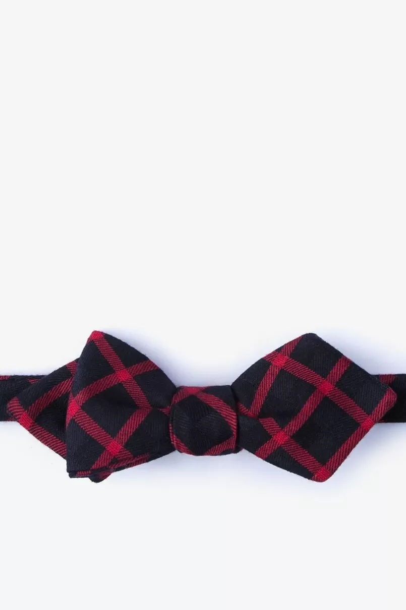 Ties Joaquin Diamond Tip Bow Tie Red New