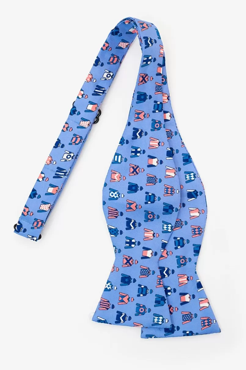 Ties Jockey Chic Blue Self-Tie Bow Tie New