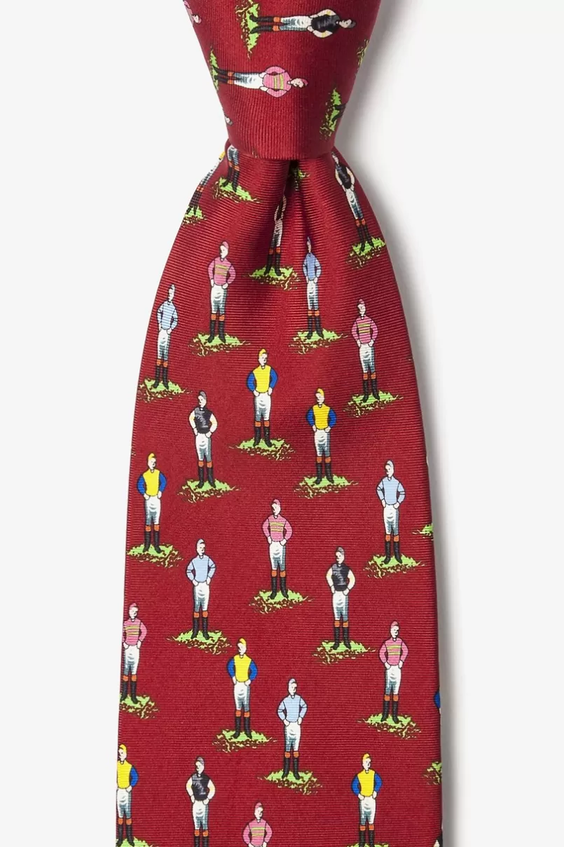 Ties Jockeys Red Tie Cheap