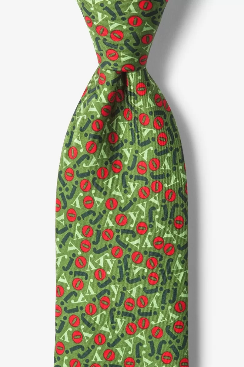 Ties Jumble of Joy Green Tie Cheap