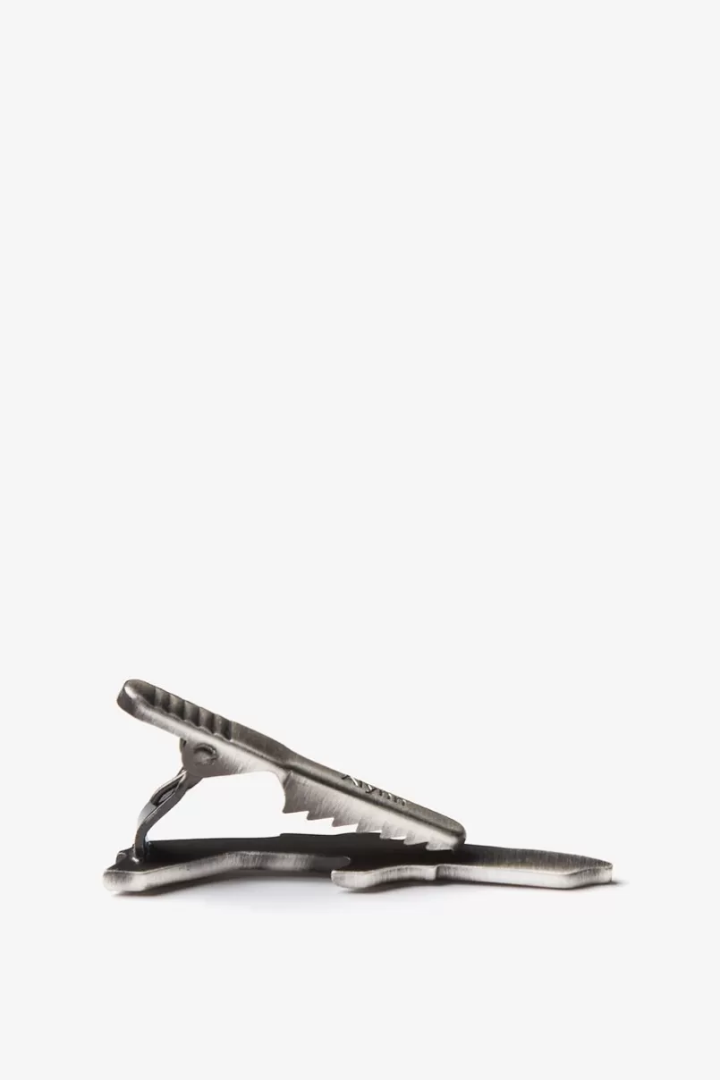 Ties Just Plane Crazy Antiqued Silver Tie Bar Clearance