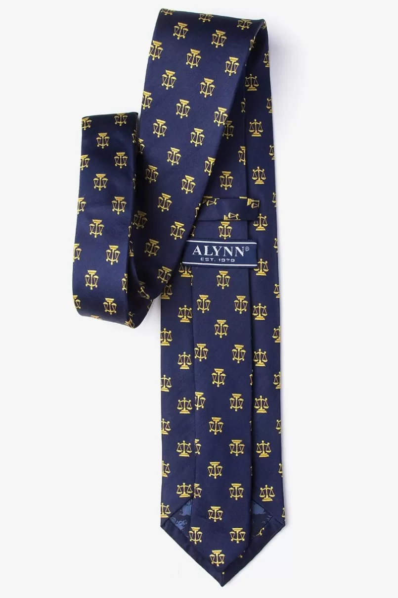 Ties Justice Served Navy Blue Tie Online