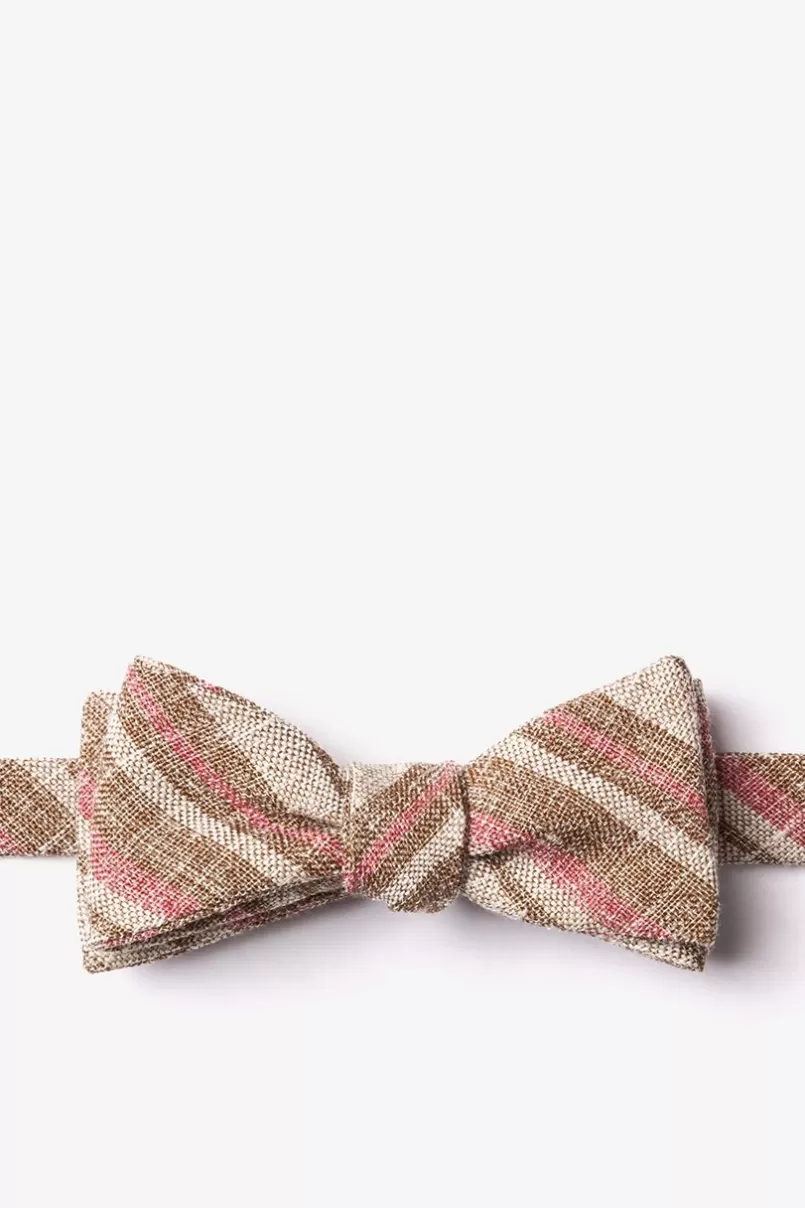 Ties Katy Skinny Bow Tie Brown Fashion