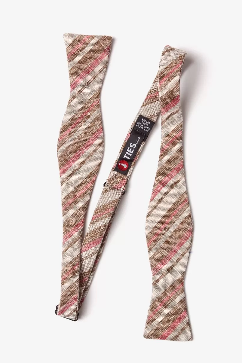 Ties Katy Skinny Bow Tie Brown Fashion